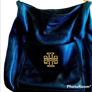 Tory Burch black leather purse.